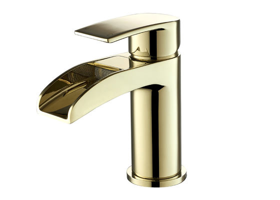 High Quality Brass Single-Handle Contemporary Waterfall Basin Mixer T8112