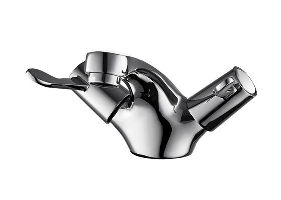 Durable High Performance Two Handle Chrome Basin Mixer T8063LW