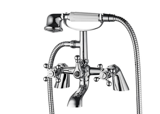 Ceramic Valve Wall Mounted Bath Mixer Brass Material with Diverter T8060