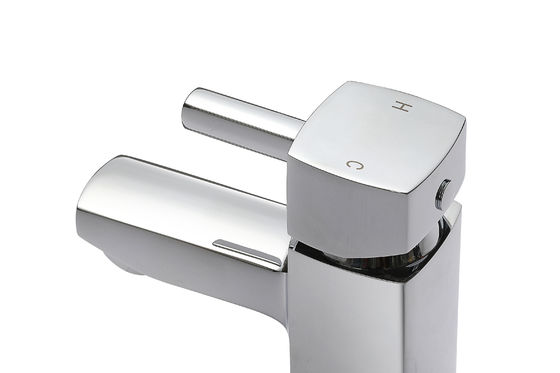 T8182NW Brass Basin Mixer Faucet Modern Handle 145mm Height