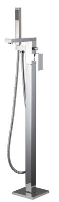 Ceramic Valve Floorstanding Bath Shower Mixer Chrome Finish T8290