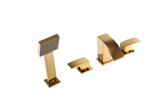 Brass Gold Wall Mounted Basin Concealed Mixer 0.5-3.0 bar Pressure T8321AE