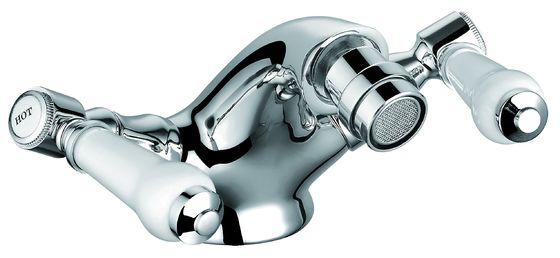 Chrome Finish Bristan Bidet Taps Monobloc With Double Handle T8153