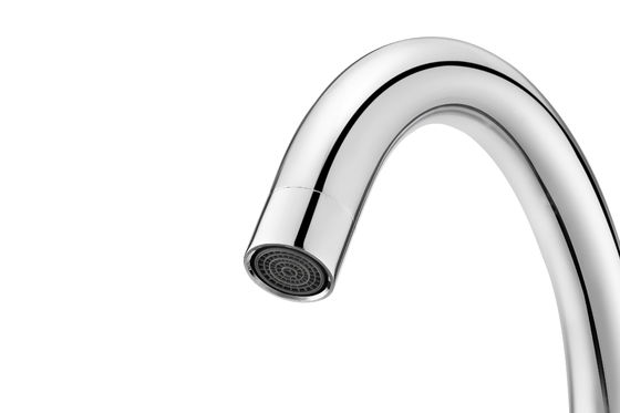 Double Handle Mono Mixer Kitchen Tap Chrome With 360 Degree Swivel Spout