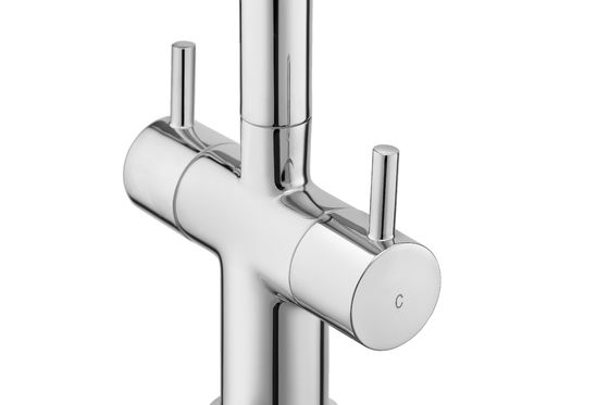 stylish space Modern Kitchen Faucets Double Handle Monobloc
