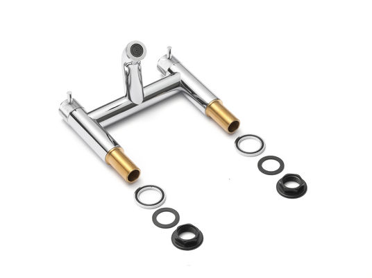 Ceramic Modern Bath Shower Mixer One Hole Chrome Finish Faucets