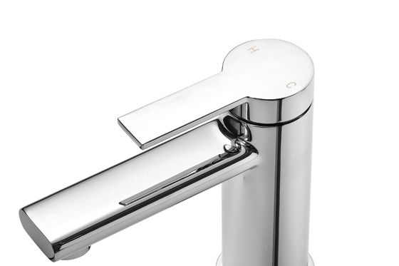 Stylish Kitchen Basin Mixer Faucet Brass Material Monobloc Chrome