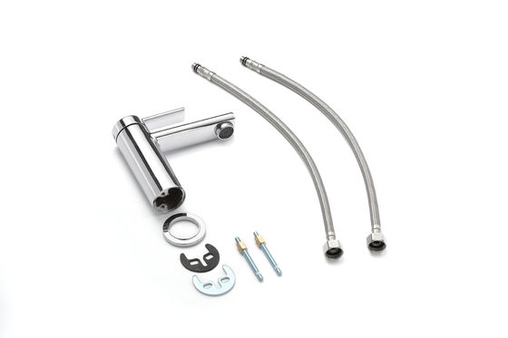 Stylish Kitchen Basin Mixer Faucet Brass Material Monobloc Chrome