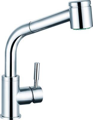 335mm Monobloc Sink Mixer With Pull Out Sprayer For Kitchen