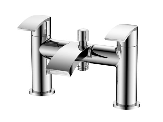 Chrome 2 Handle Bath Shower Mixer Coral with 0.5-3.0 Bar Pressure
