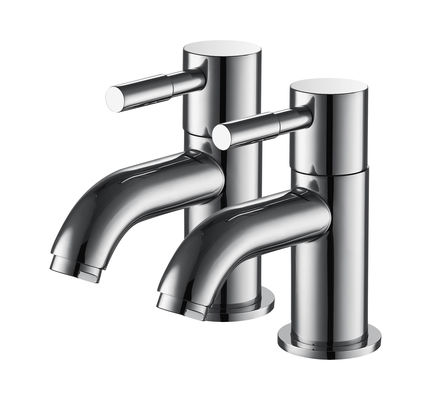 Stylish Contemporary Bathroom Mixer Faucet Polished Surface