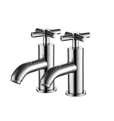 Polished Bath Mixer Taps Ceramic Valve Core Material Inside T8165