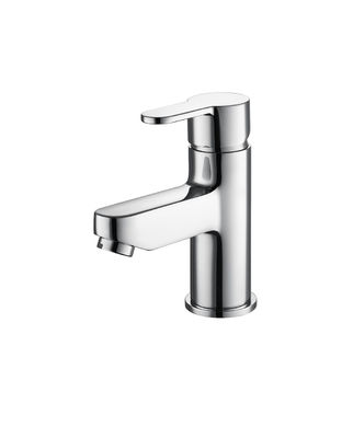 Chrome Brass Basin Mixer Faucet With Modern Style For Bath T8092W