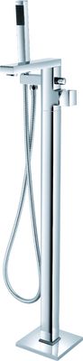 Chrome Finish Brass Floor Standing Bath Shower Mixer For Bathroom T8590