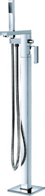 Chrome Modern Floor Standing Bath Shower Mixer For Bathroom T8530
