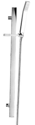 Height 685 Mm Adjustable Shower Rail Slider Chrome Polishing SH903