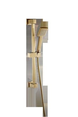 Modern Chrome Sliding Rail Shower Set Polished Brass Construction SH9012A