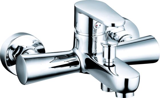 Brass Chrome Finish Bath Shower Mixer with Single Handle T2011