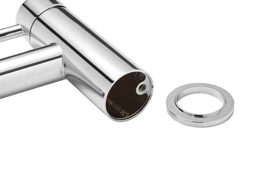 Modern Brass Basin Mixer Faucet Chrome Finish For Basin QT8202W