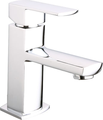 Brass Basin Mixer Faucet Modern Chrome Finish for Bathroom T2032