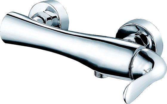 Contemporary Style Brass Material Wall Mounted Single Handle Bath Shower Mixer T2054
