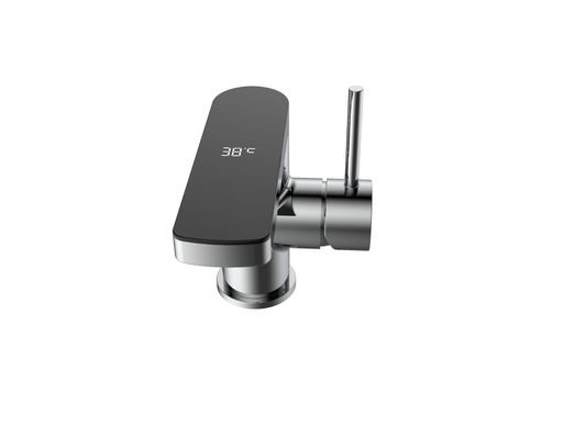 Modern Basin Mixer Faucet Brass Chrome Finish for Bathroom Sink T7012W