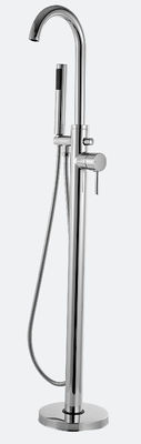 Brass Material Floor Standing Bath / Shower Mixer For Bathroom T8000M