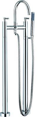 Chrome Finish Modern Style Floor Standing Bath Shower Mixer T80501