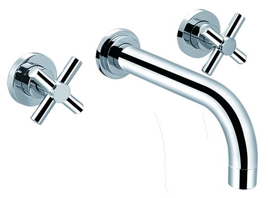Brass Polished Concealed Shower Mixer Contemporary Handle Style in Chrome T80572