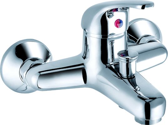 Contemporary Style Wall Mounted Shower Mixer With Chrome T8021R
