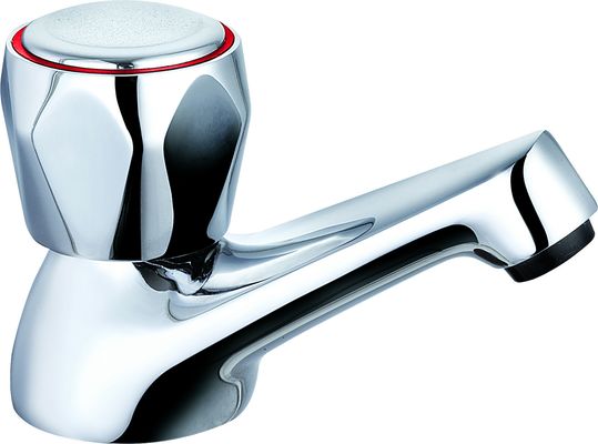 Contemporary Single Handle Polished Chrome Bathroom Mixer Faucet T8061