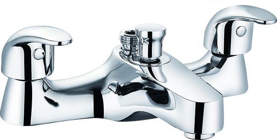Brass Double Handle Bath Shower Mixer With Ceramic Valve T8062B