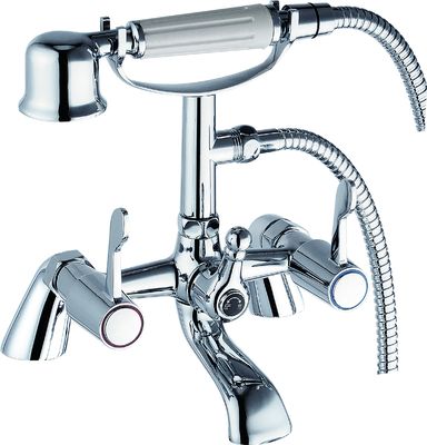 Double Handles Brass Bath Shower Mixer Faucet for Bathroom T8060L