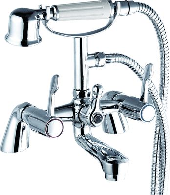 Double Handles Brass Bath Shower Mixer Faucet for Bathroom T8060L