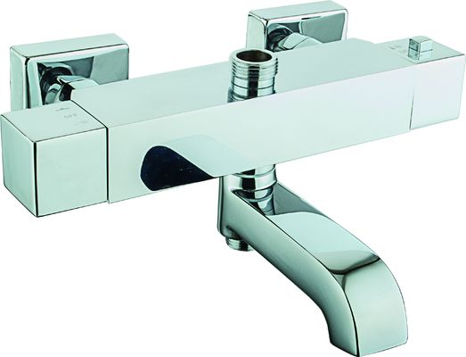 Polished Chrome Brass Material Thermostatic Bath Mixer T80821
