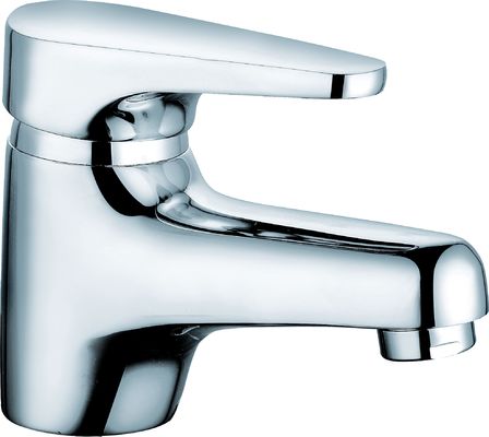 Modern Single Handle Chrome Silver Mixer Tap Bathroom T8312