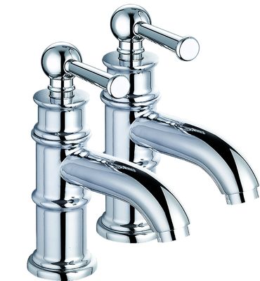 Contemporary Single Handle Chrome Brass Bathroom Mixer Faucet T8345A