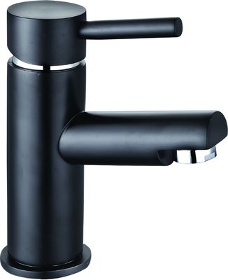 Modern Black Single Handle Basin Faucet Mixer With Ceramic Valve T8202B