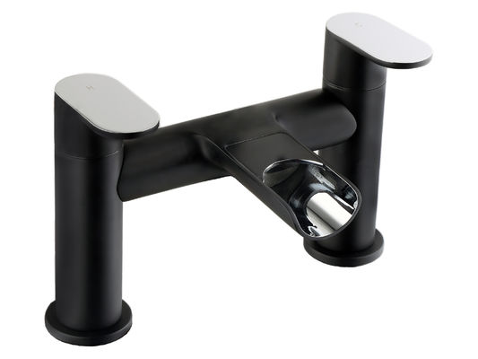 Double Handle Brass Basin Faucet For Stylish And Functional Bathroom T8414A