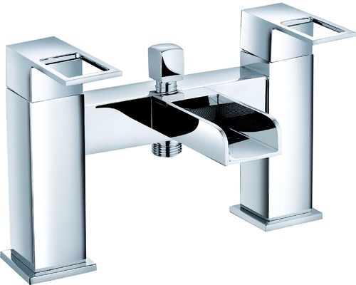 Chrome Finish Double Handle Bath Shower Mixer Faucet For Luxurious Shower T8441B