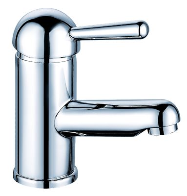 Contemporary Ceramic Valve Basin Mixer Faucet With Chrome Finish T8463
