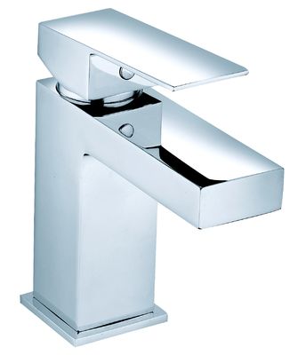Single Handle Basin Mixer Faucet In Chrome Finish For Bathroom T8682W
