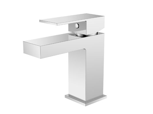 Single Handle Basin Mixer Faucet In Chrome Finish For Bathroom T8682W