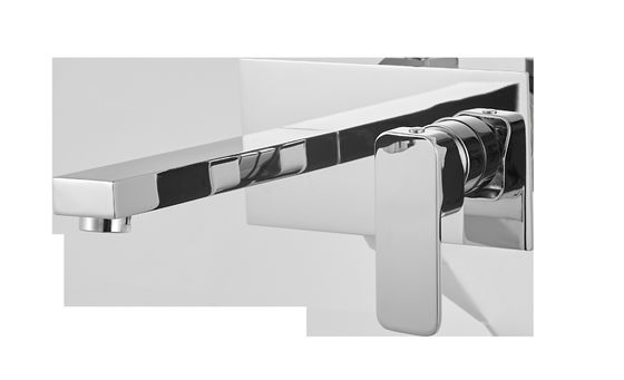 Brass Wall Mounted Shower Mixer In Contemporary Style T8689