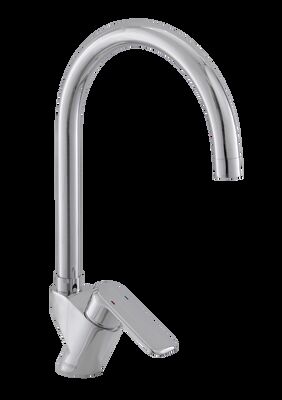 Chrome Kitchen Mixer Faucet Easy Installation Suitable For Kitchen T93012