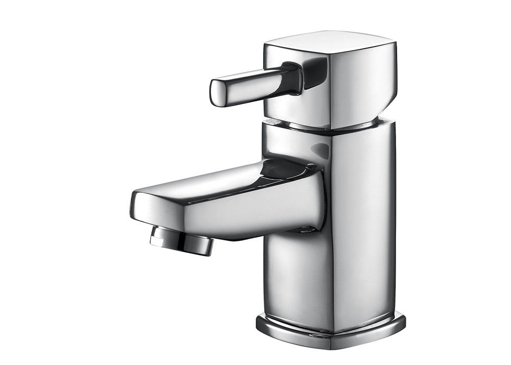 Single Lever Monobloc Chrome High Brass Ceramic Modern Basin Mixer T8182W