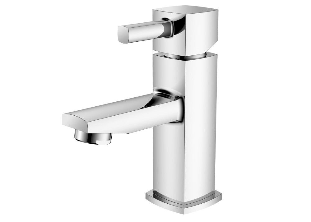 Ceramic / Brass / Polished Single Lever Monobloc Chrome Basin Mixer T8182AMW