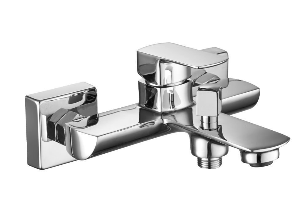 Chrome Wall Mounted Bath Shower Mixer Adjustable Temperature T8031