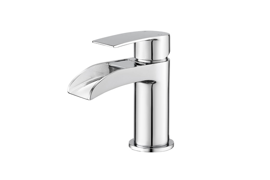 Single Lever Monobloc Chrome Brass Basin Mixer For Bathroom T8112MW