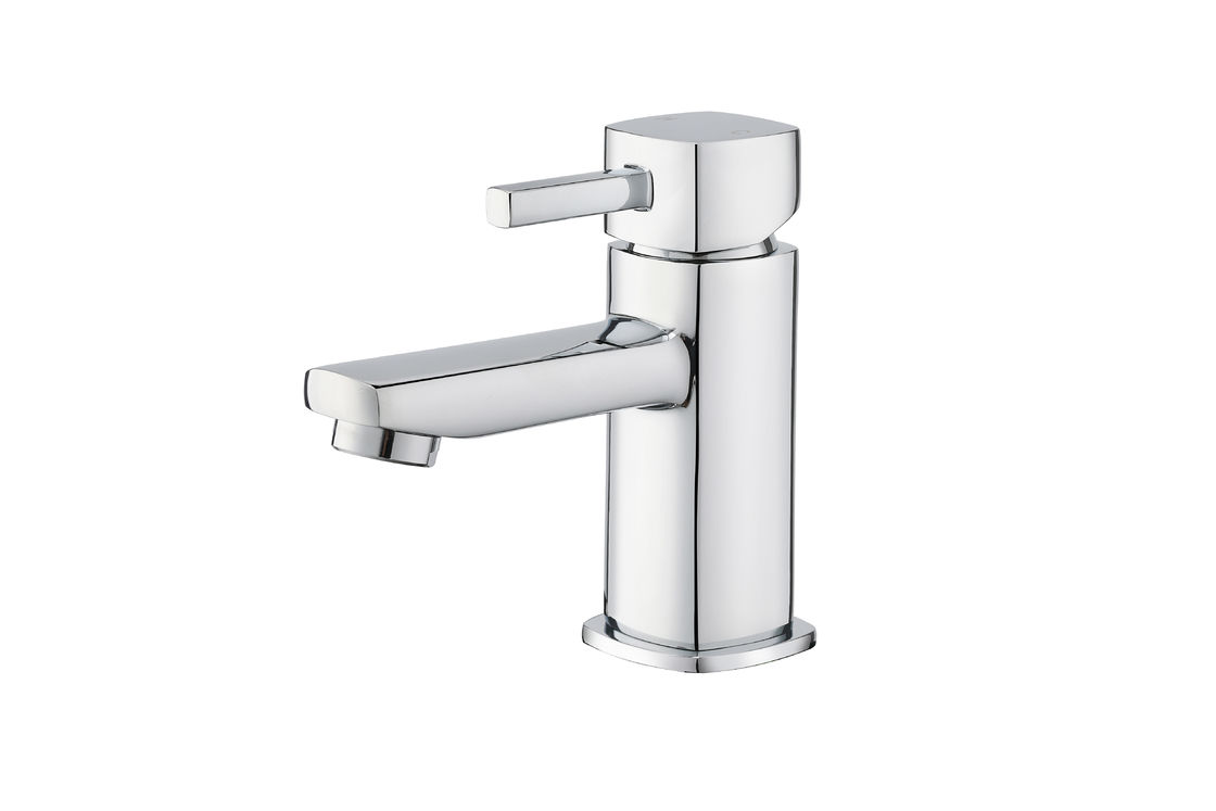 Height 143mm Modern Basin Mixer 0.5-3 Bar Pressure for Bathroom